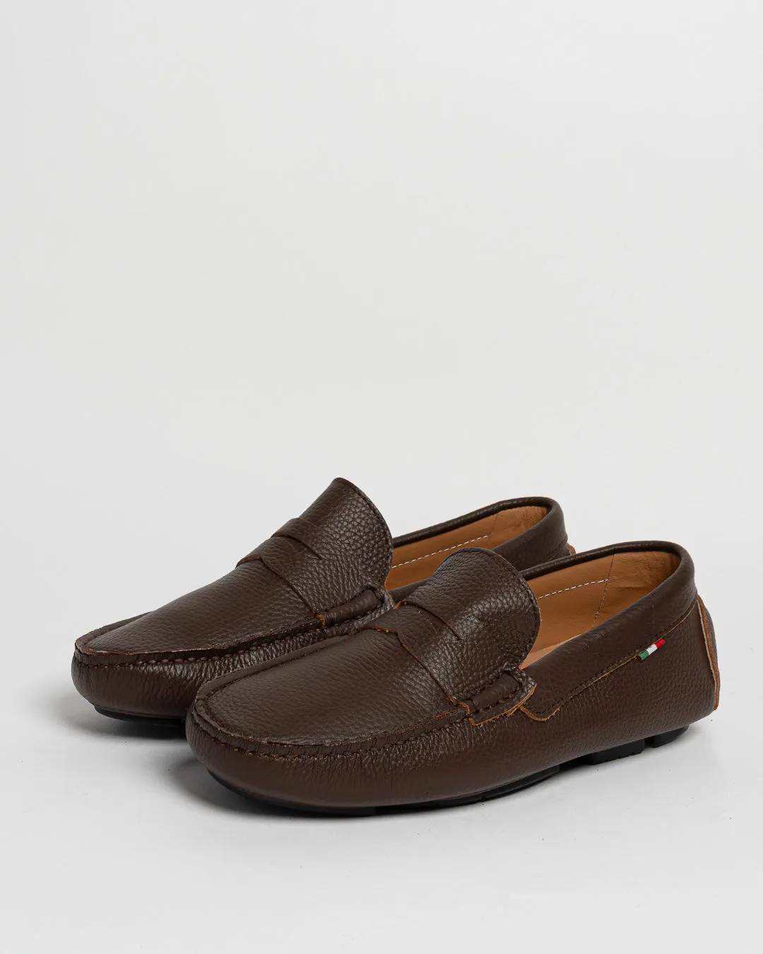 Mocassino in pelle con bendina - Castagna sold by Carro Positano product image thumbnail 2