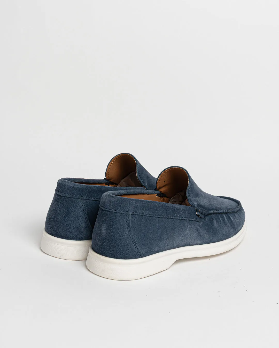 Mocassino Seaside in camoscio - Denim sold by Carro Positano product image thumbnail 4