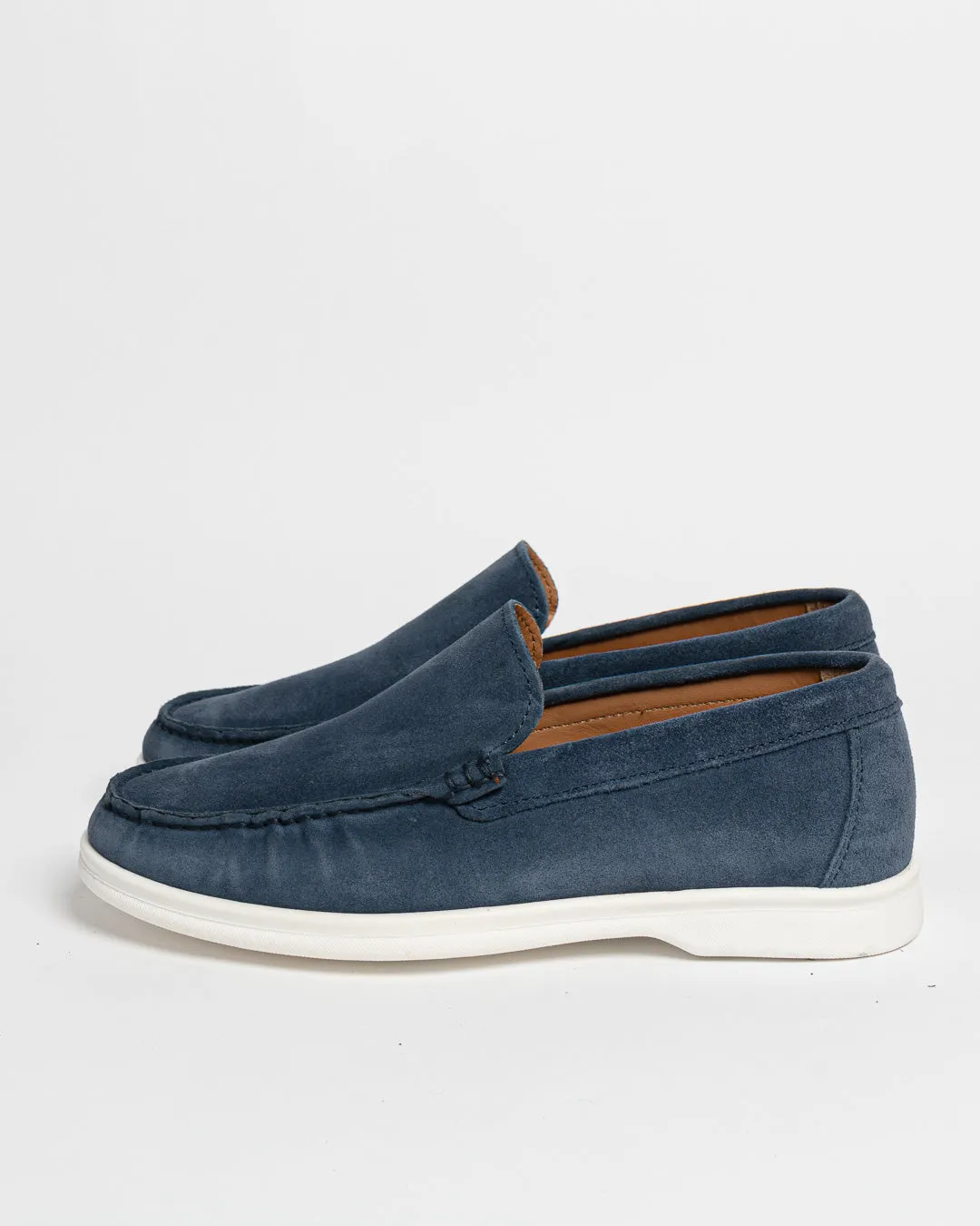 Mocassino Seaside in camoscio - Denim sold by Carro Positano product image thumbnail 3