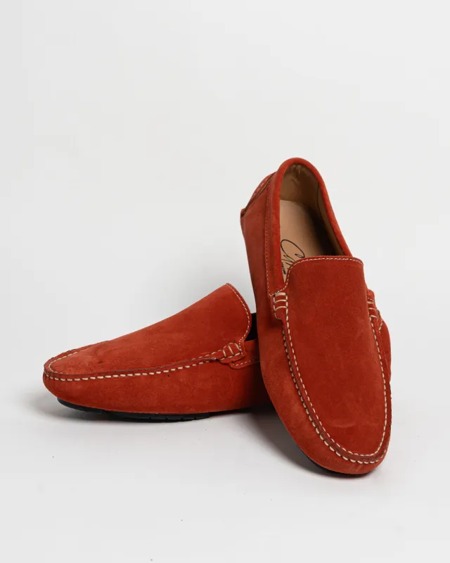 Mocassino basic in camoscio - Aragosta made by Carro Positano