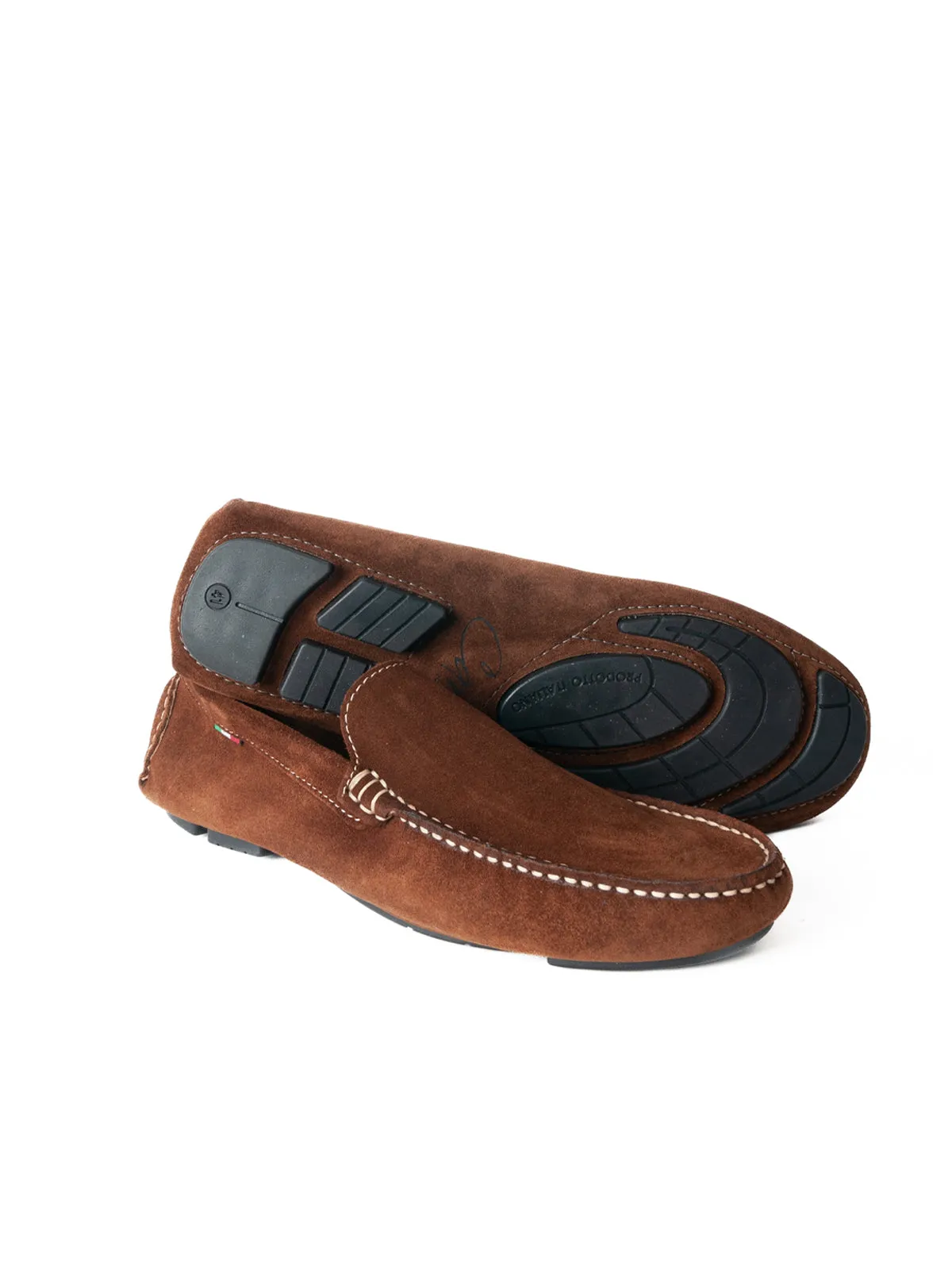 Mocassino basic in camoscio - Bruciato sold by Carro Positano product image thumbnail 3