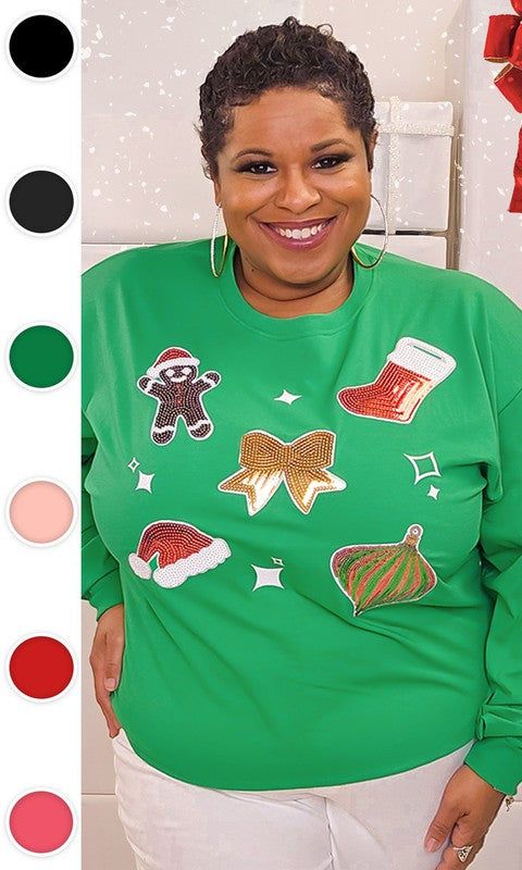 Christmas Sparkle Long Sleeve sold by The Dogwood Boutique product image thumbnail 3