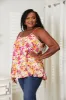 Double Take Floral Scoop Neck Ruffle Hem Cami sold by The Dogwood Boutique
