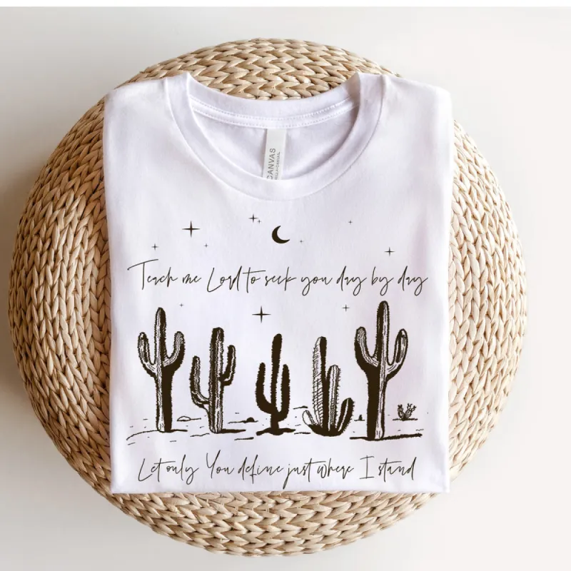 Teach Me Lord to Seek You Tee sold by The Dogwood Boutique