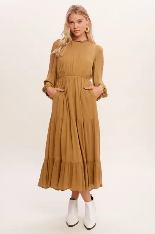Feminine Boho Inspired Maxi Woven Dress sold by The Dogwood Boutique