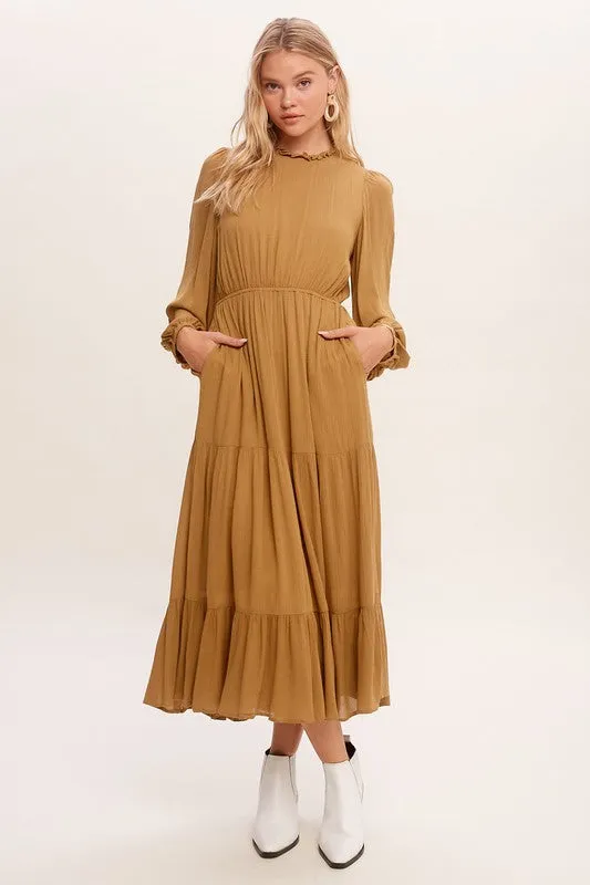 Feminine Boho Inspired Maxi Woven Dress sold by The Dogwood Boutique
