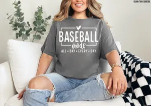 Baseball Mode Tee sold by The Dogwood Boutique