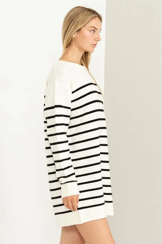 Casually Chic Striped Sweater Dress sold by The Dogwood Boutique product image thumbnail 2