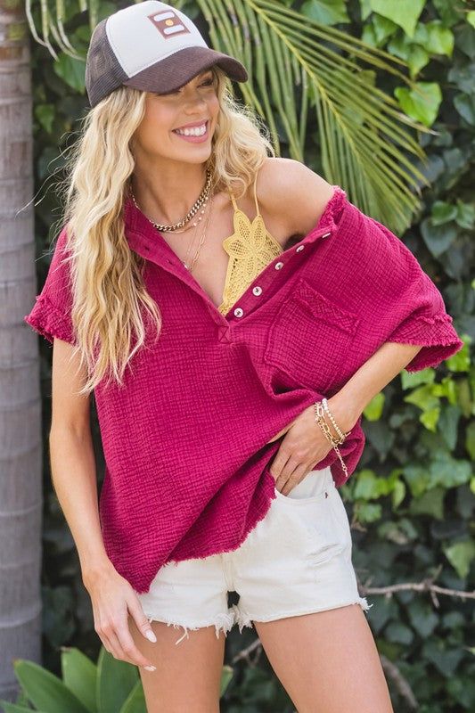 Haley Top sold by The Dogwood Boutique