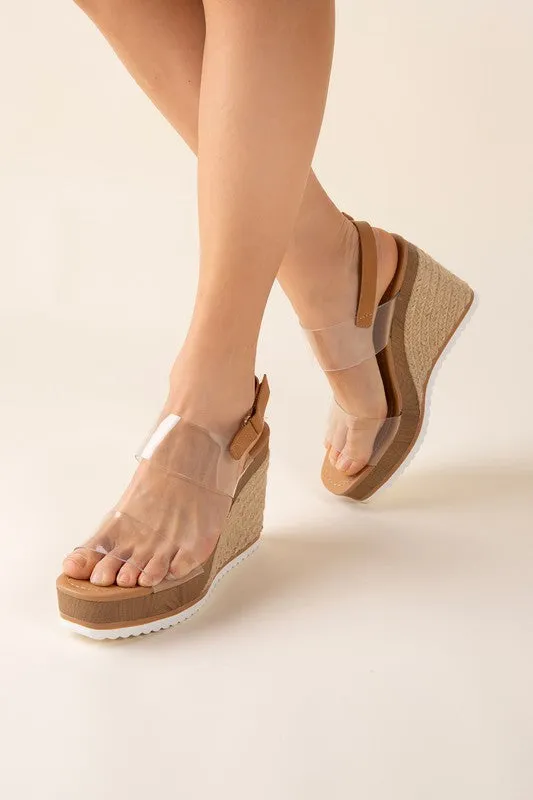 Intend-S Clear Wedge Heels sold by The Dogwood Boutique