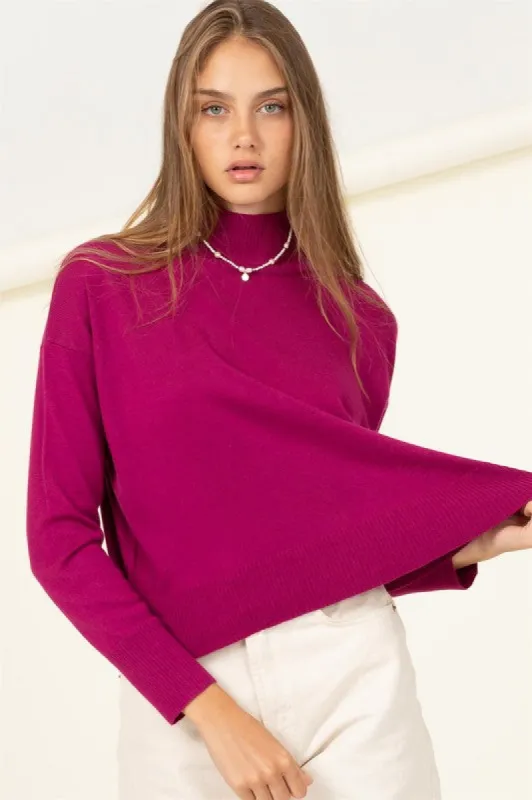 Warm Personality High-Neckline Sweater sold by The Dogwood Boutique