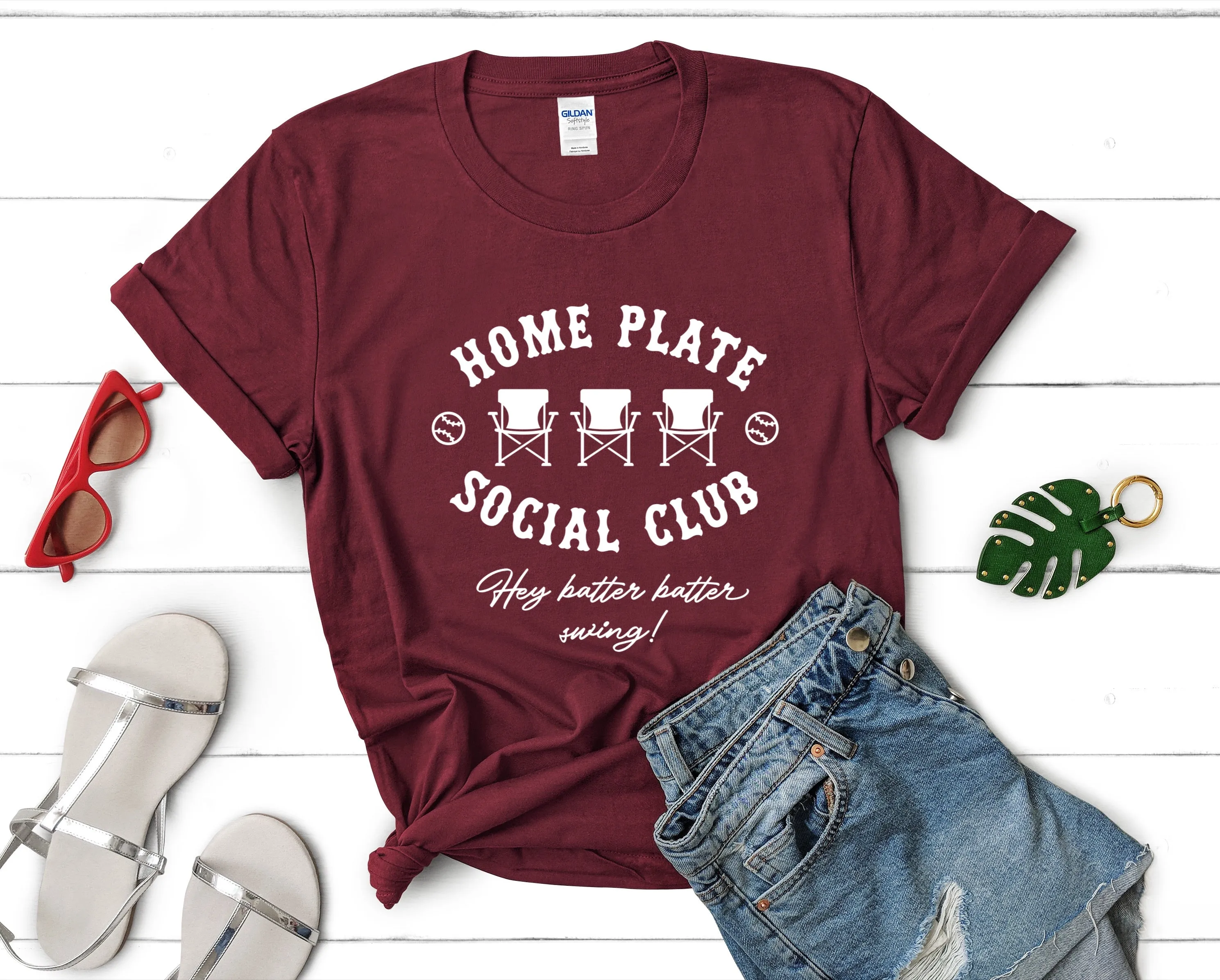Home Plate Social Club Tee sold by The Dogwood Boutique product image thumbnail 5