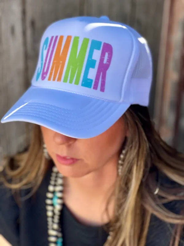 Summer Foam Trucker Cap sold by The Dogwood Boutique