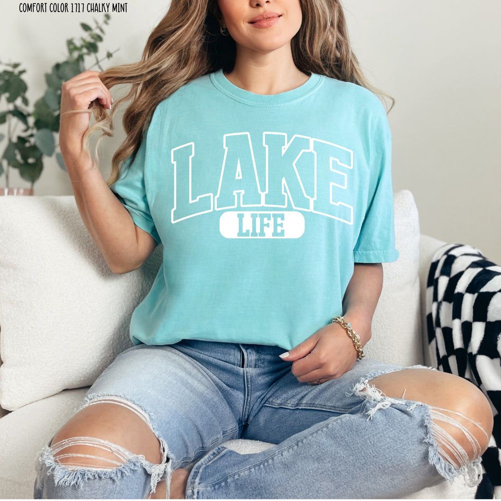 Lake Life Tee sold by The Dogwood Boutique