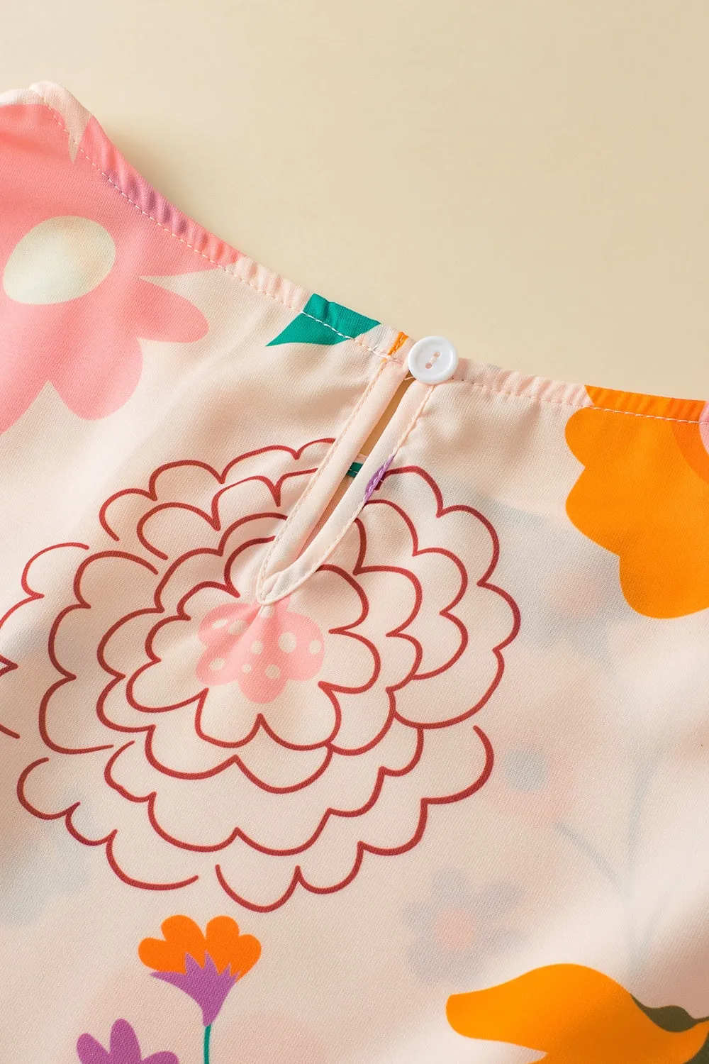 Printed Round Neck Sleeveless Top and Shorts Set sold by The Dogwood Boutique product image thumbnail 4