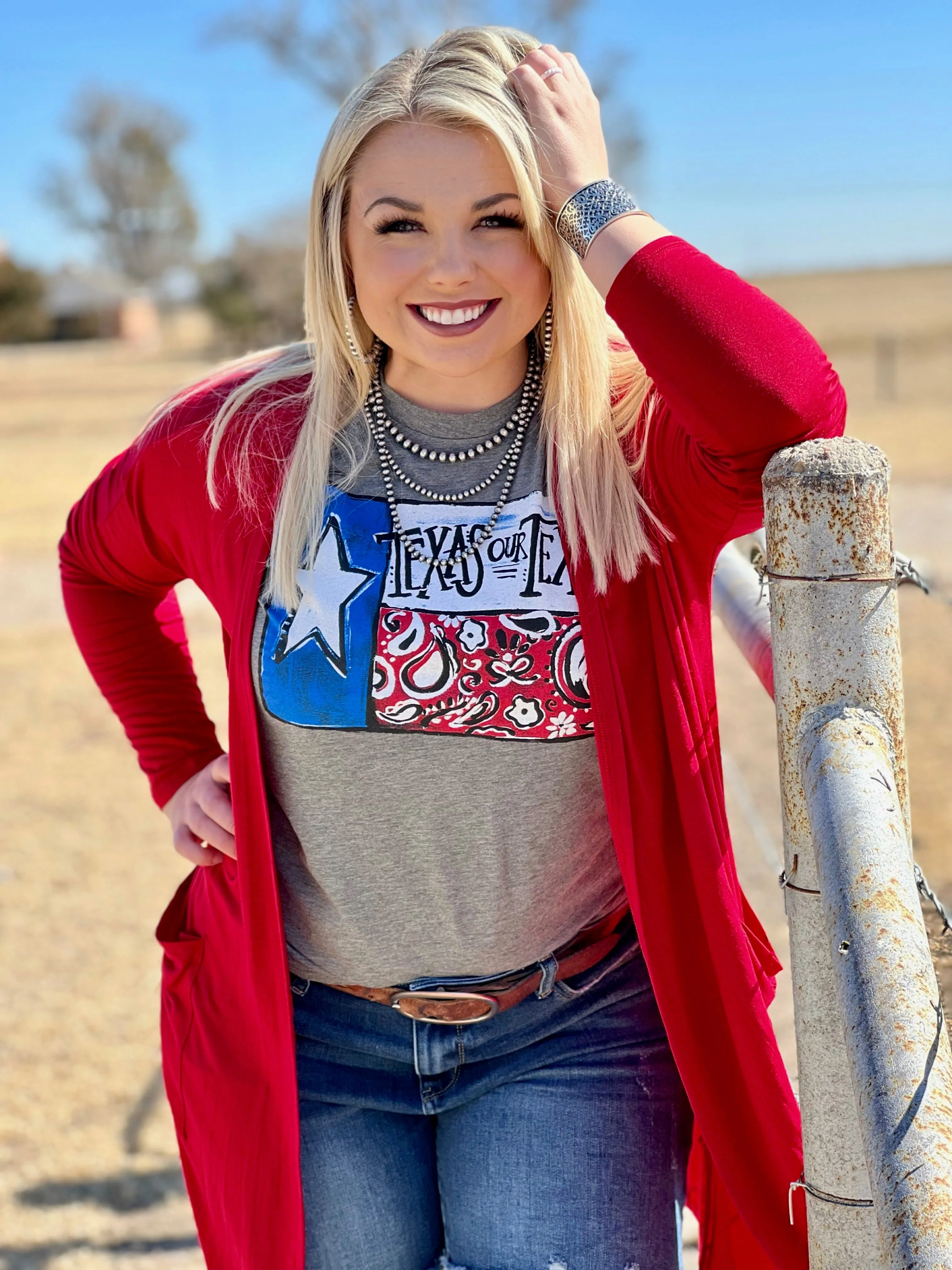 Callie Ann Stelter Texas Our Texas Tee sold by The Dogwood Boutique product image thumbnail 4