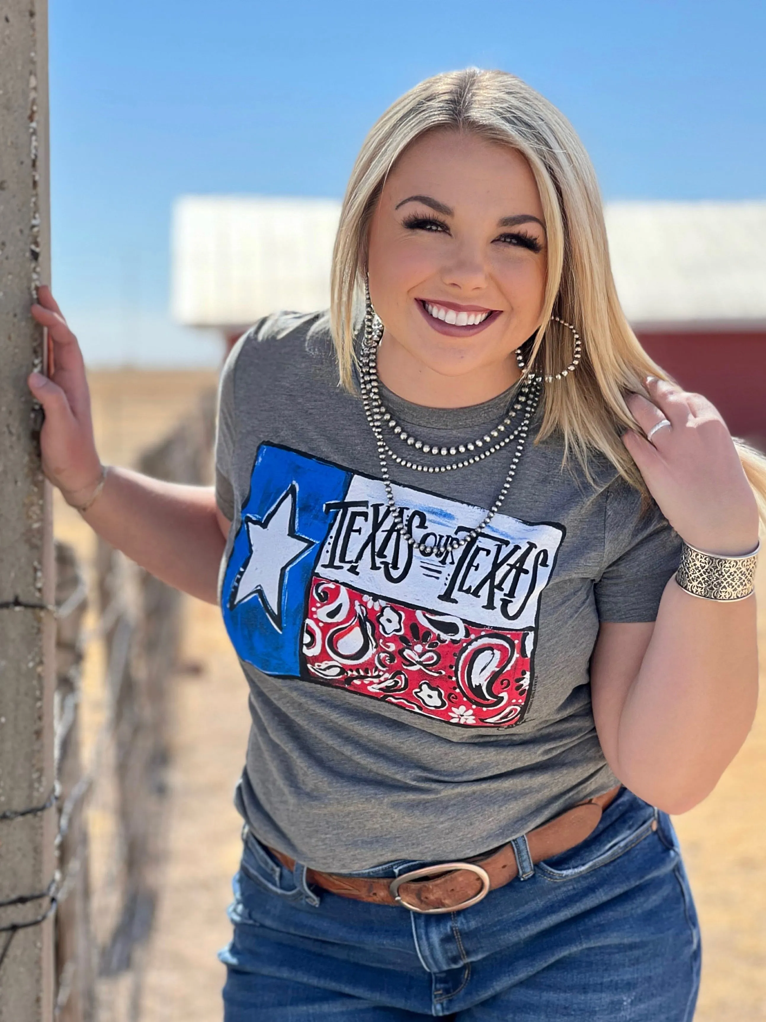 Callie Ann Stelter Texas Our Texas Tee sold by The Dogwood Boutique product image thumbnail 2