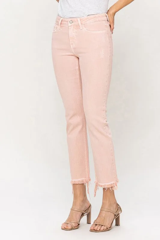 Spring Floral Ruffle Neck Top with Pale Pink Pants sold by The Dogwood Boutique product image thumbnail 3