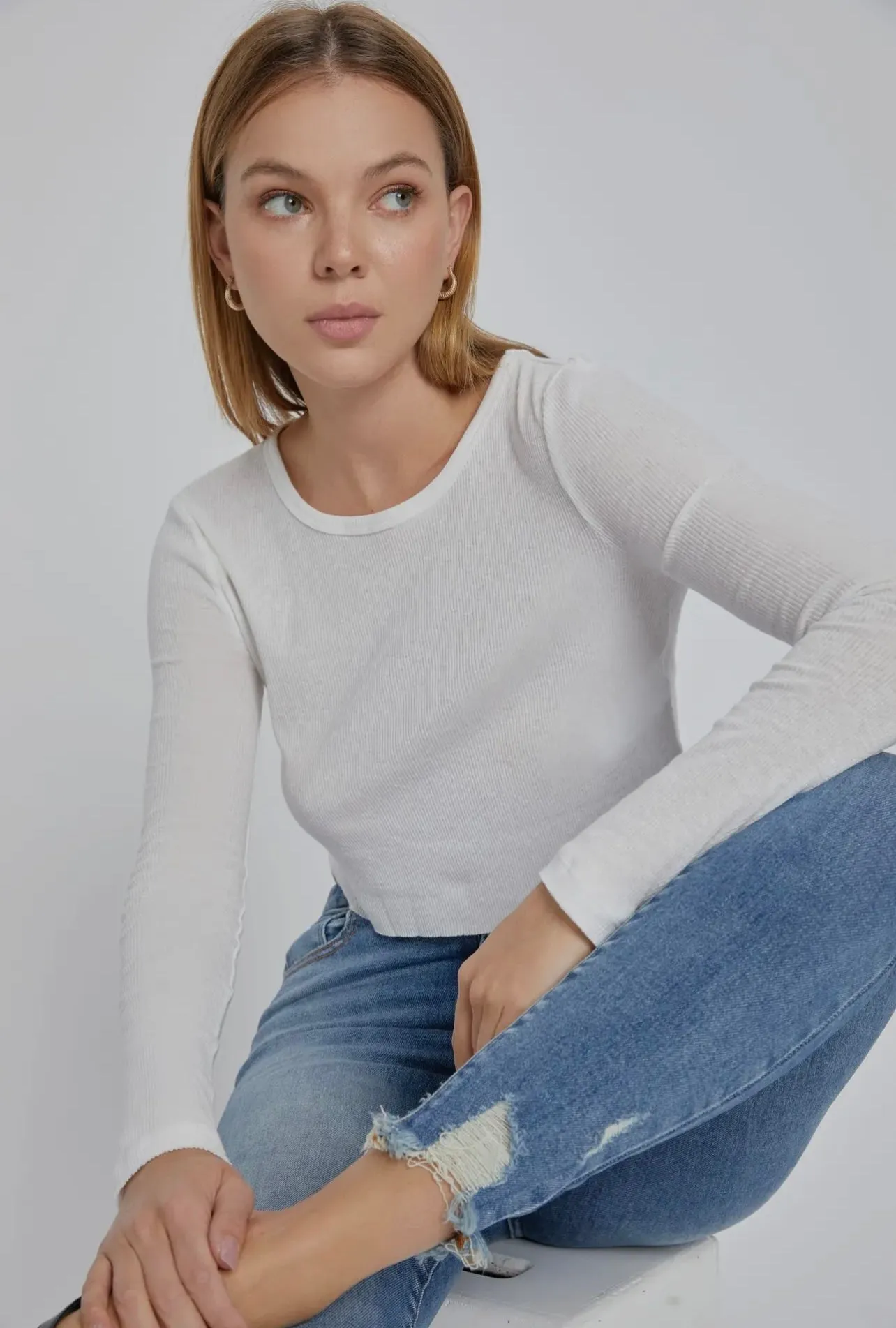 CELLO High Rise Ankle Skinny With Frayed Hem sold by The Dogwood Boutique product image thumbnail 2