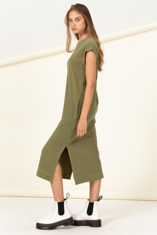 Casual Comfy Sleeveless Midi Dress sold by The Dogwood Boutique product image thumbnail 2