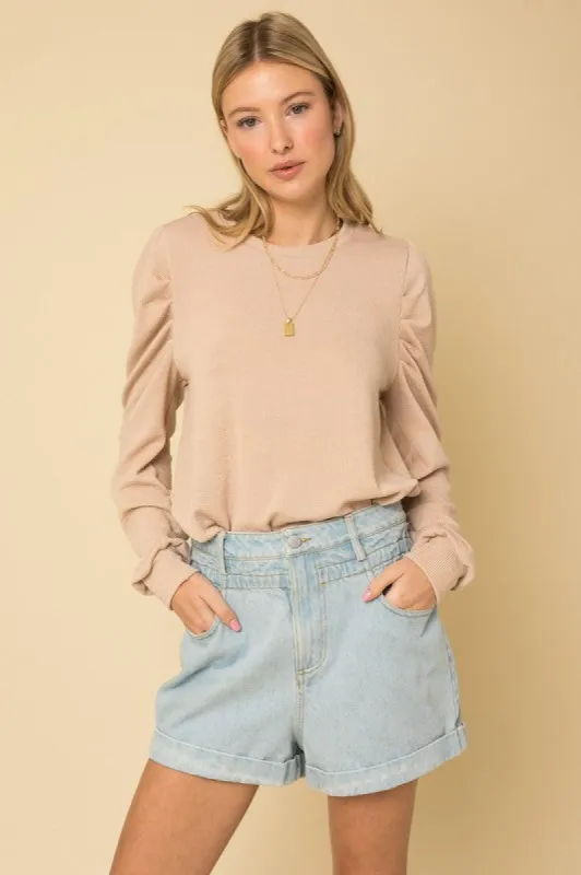 Long Sleeve Top W/ Puff sold by The Dogwood Boutique