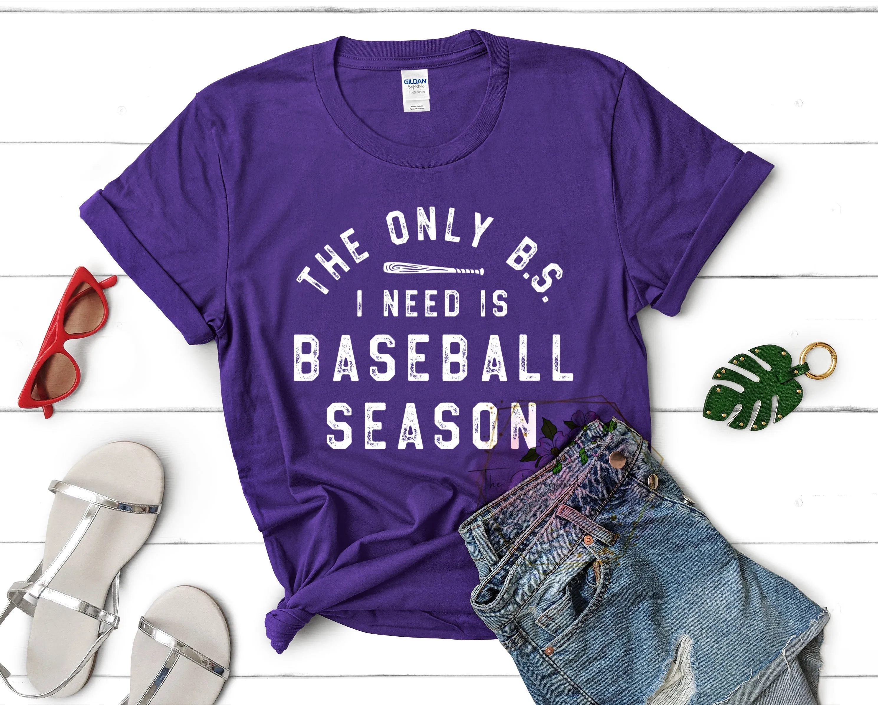 Only BS I Need is Baseball Season Tee WS sold by The Dogwood Boutique product image thumbnail 4