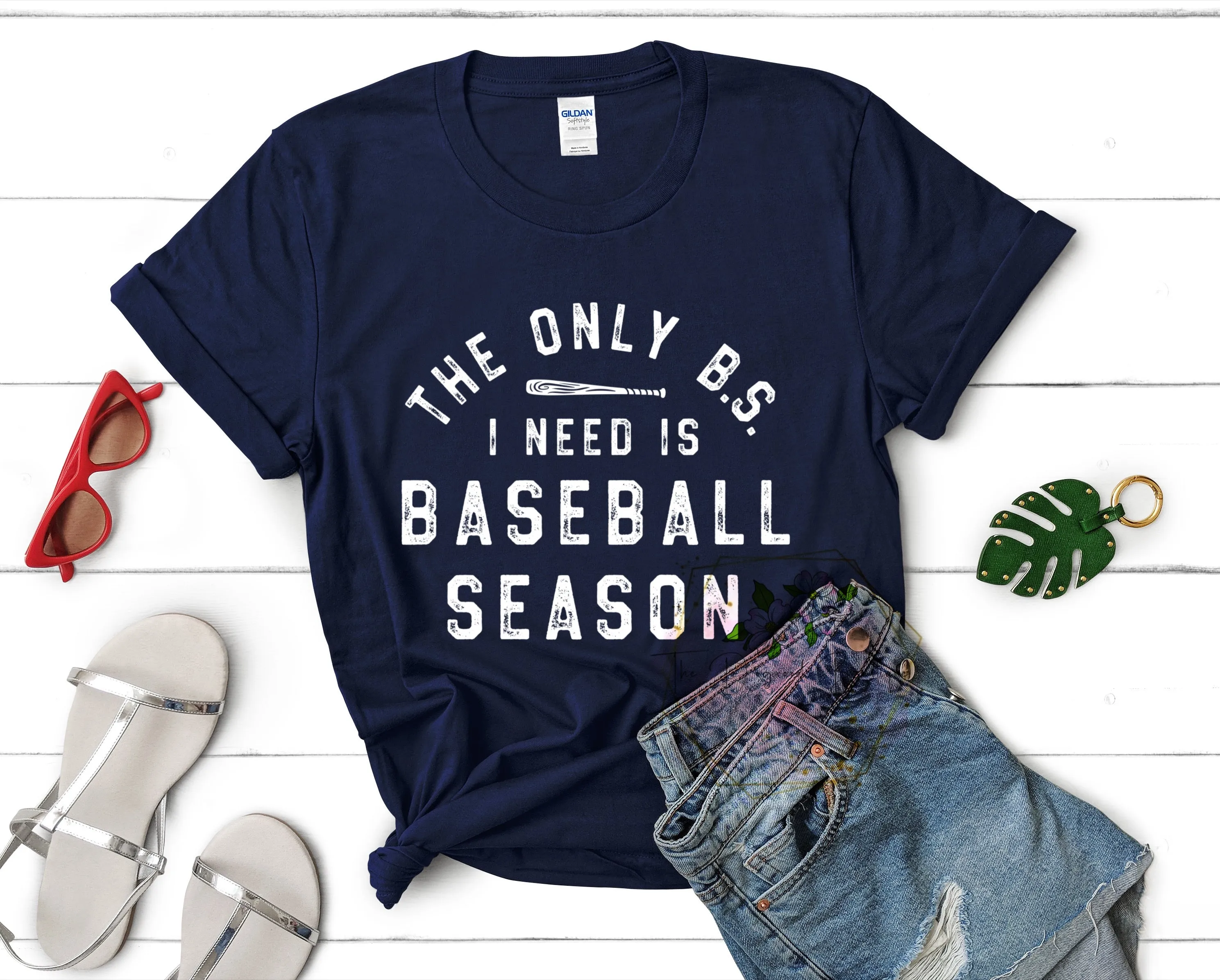 Only BS I Need is Baseball Season Tee WS sold by The Dogwood Boutique product image thumbnail 2