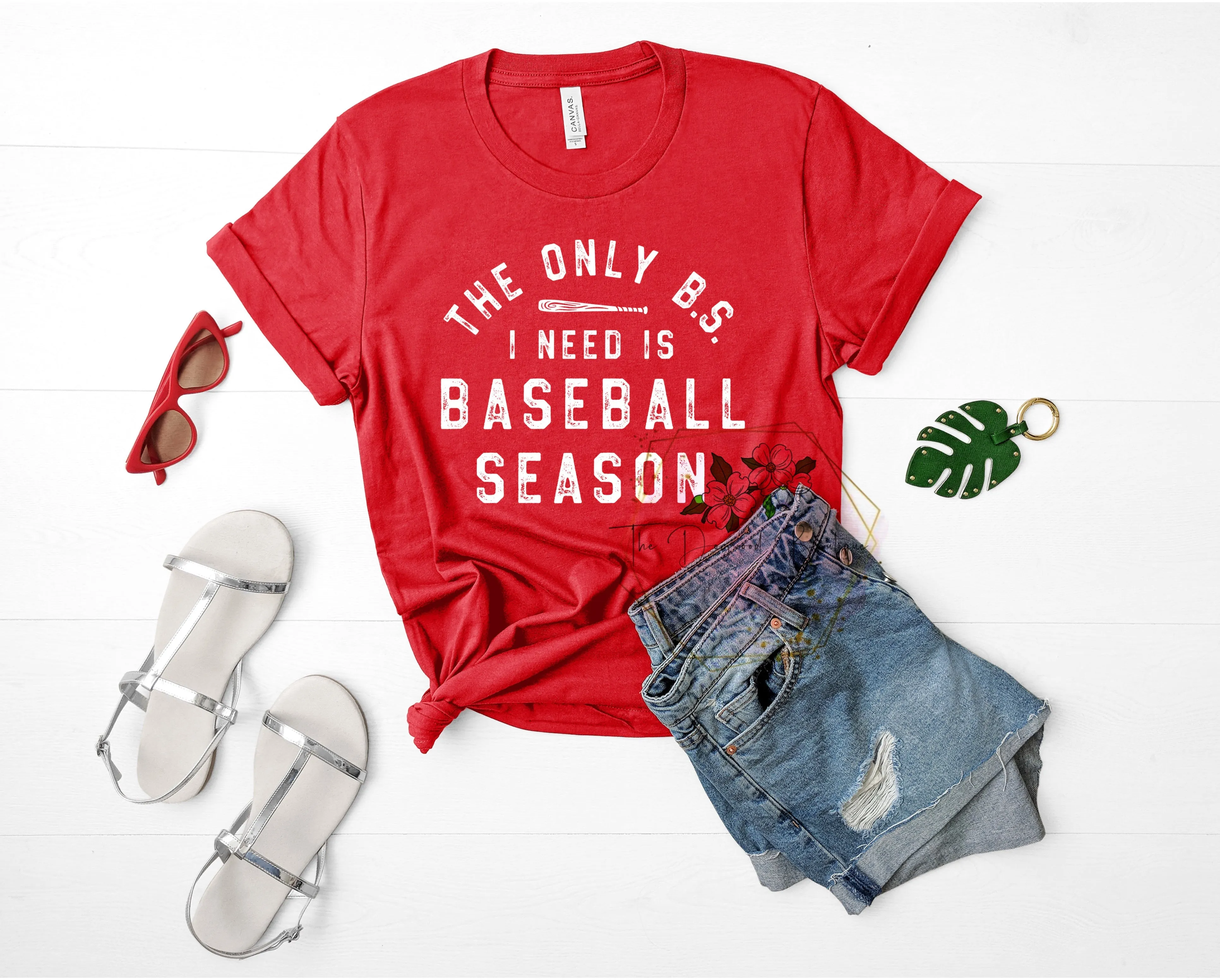 Only BS I Need is Baseball Season Tee WS sold by The Dogwood Boutique product image thumbnail 5