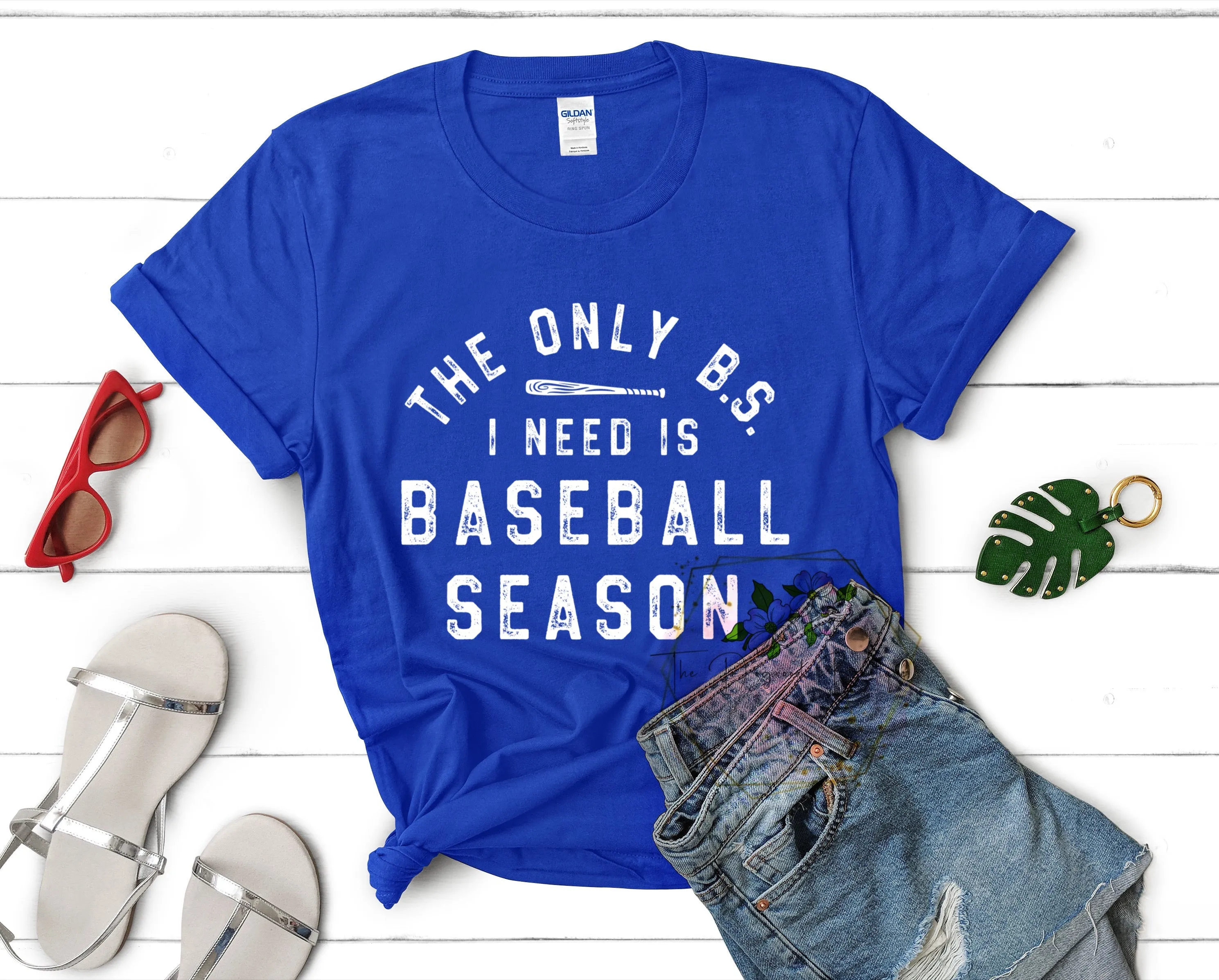 Only BS I Need is Baseball Season Tee WS sold by The Dogwood Boutique product image thumbnail 3