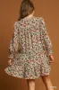 Oatmeal Floral V-Neck Dress sold by The Dogwood Boutique