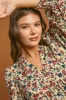 Oatmeal Floral V-Neck Dress sold by The Dogwood Boutique