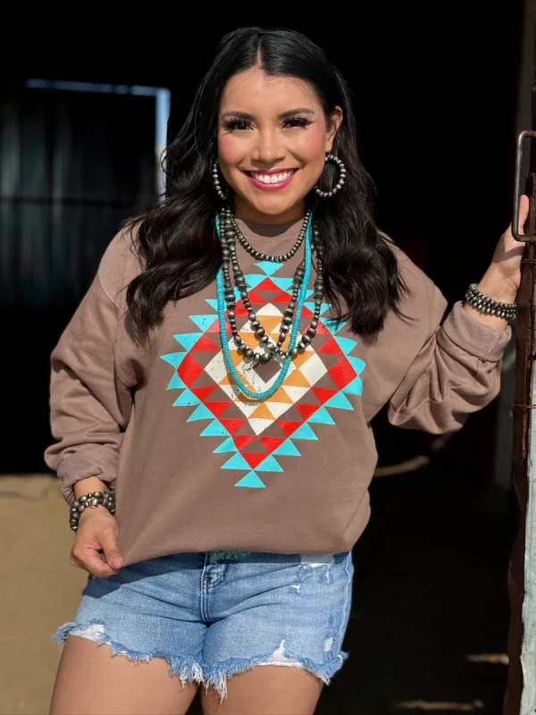 Ryanne's Fall Aztec Sweatshirt sold by The Dogwood Boutique