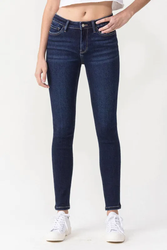 Jules Mid Rise Ankle Skinny Jeans sold by The Dogwood Boutique