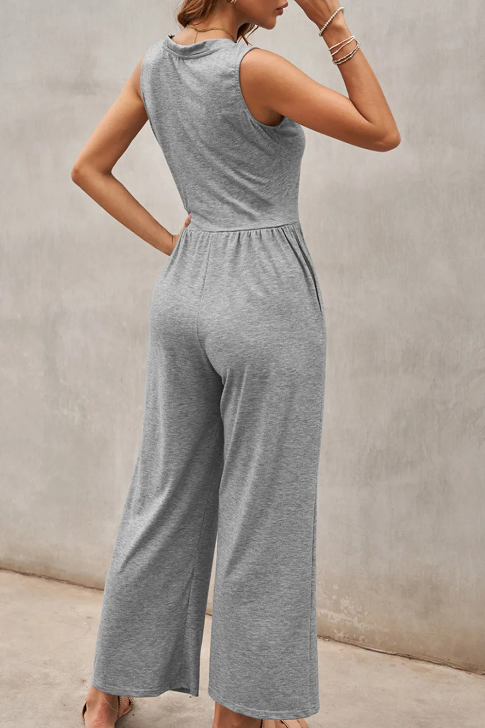Full Size Scoop Neck Wide Strap Jumpsuit sold by The Dogwood Boutique product image thumbnail 2