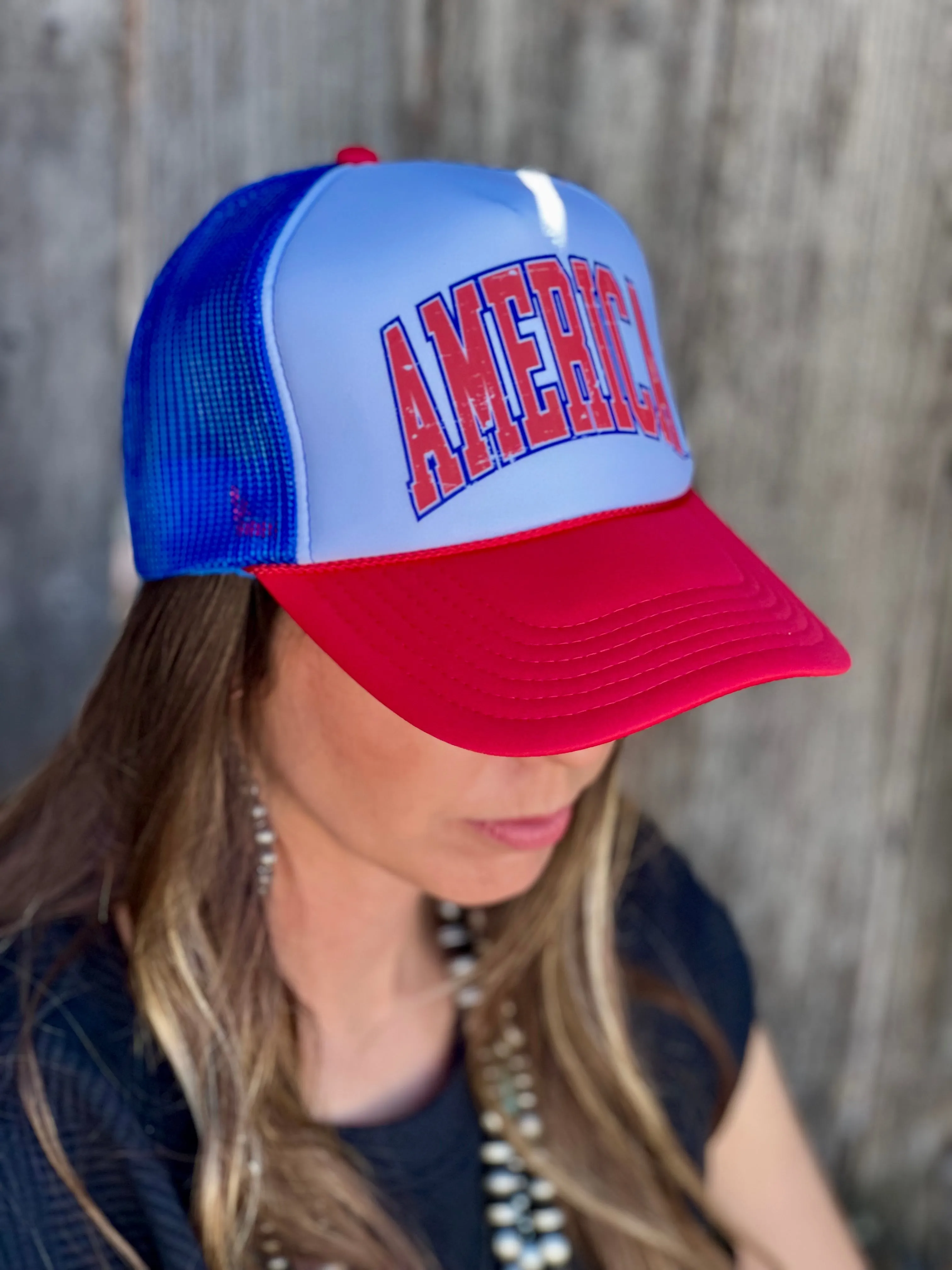 America Foam Trucker Cap sold by The Dogwood Boutique product image thumbnail 2