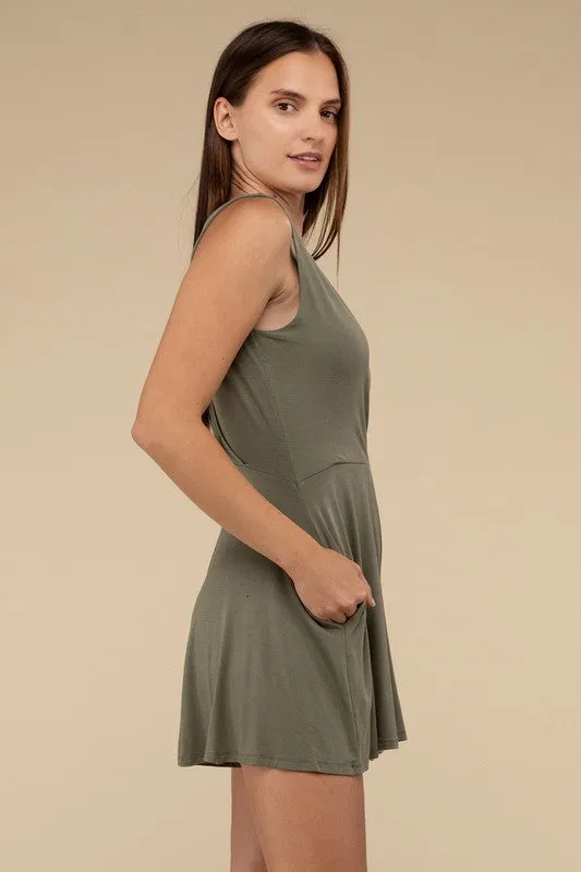 Surplice Neckline Sleeveless Romper sold by The Dogwood Boutique product image thumbnail 5