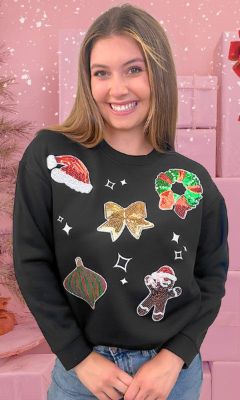 Christmas Sparkle Sweatshirt sold by The Dogwood Boutique