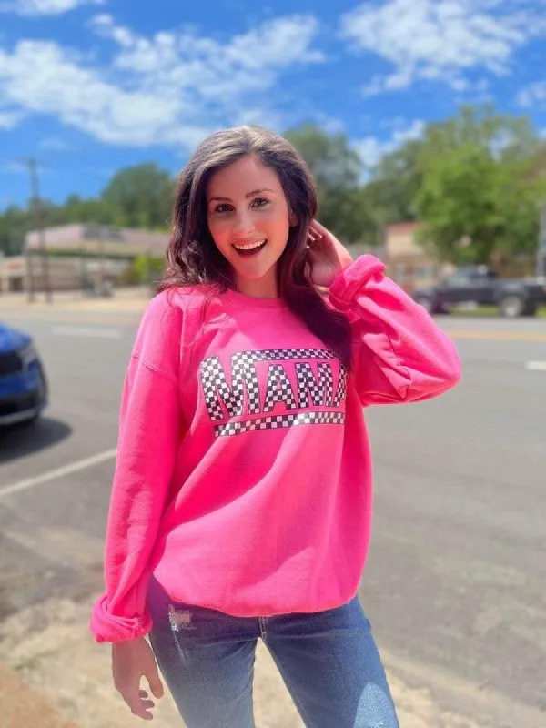 Checkered Mama Sweatshirt sold by The Dogwood Boutique