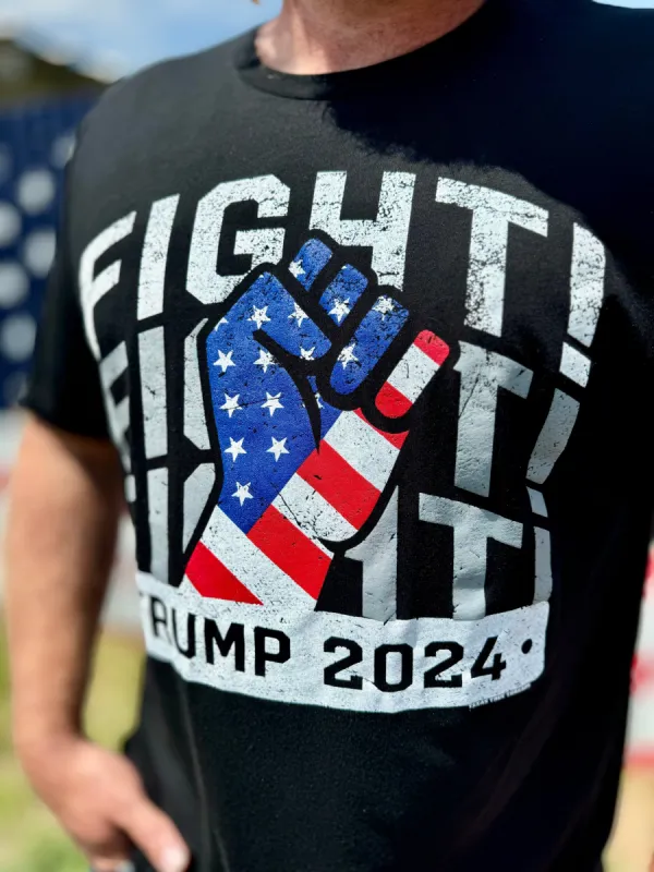 Fight Fight Fight Trump 2024 Tee sold by The Dogwood Boutique