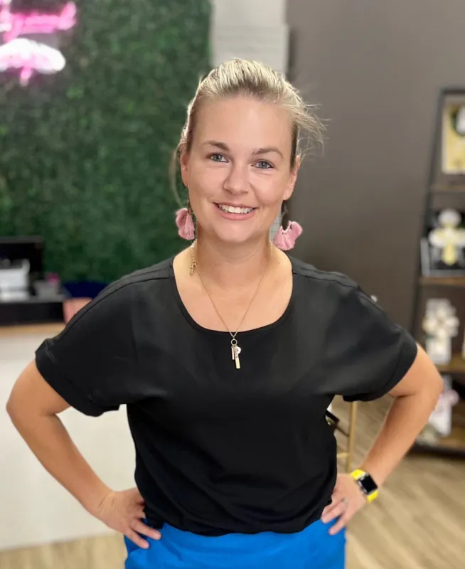 Black Woven Rolled Sleeve Boat Neck Top sold by The Dogwood Boutique
