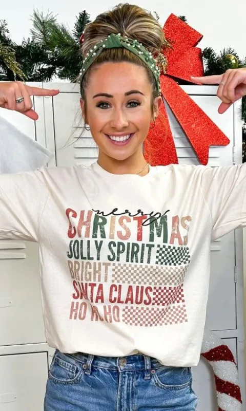Retro Christmas Wishes Graphic T-Shirt sold by The Dogwood Boutique