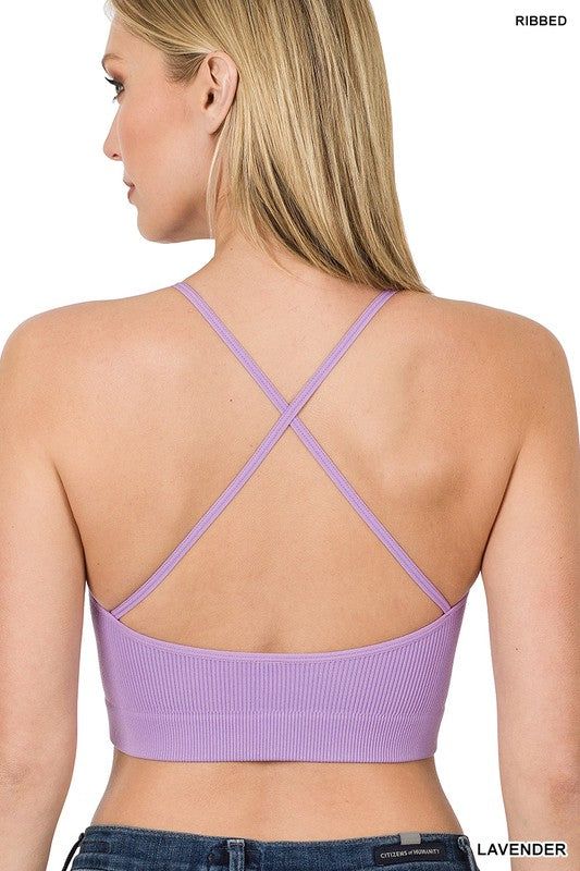 RIBBED SEAMLESS CROPPED CAMI TOP sold by The Dogwood Boutique product image thumbnail 19