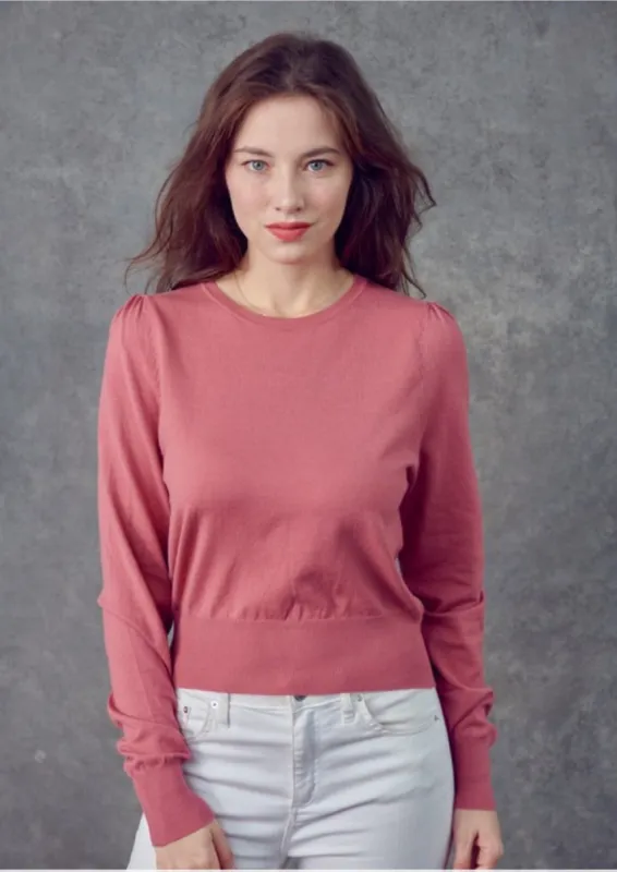 Hollie Classic Crewneck Sweater sold by The Dogwood Boutique