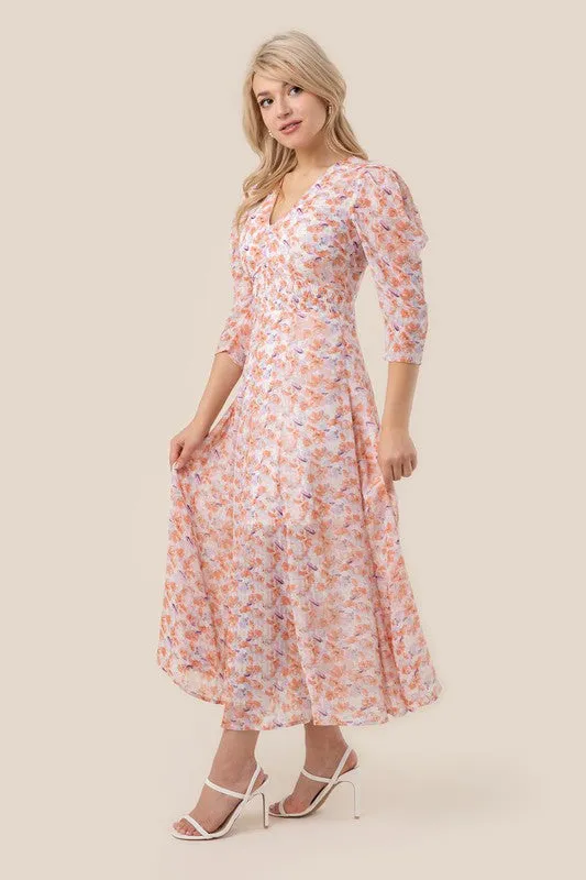 V neck maxi dress sold by The Dogwood Boutique product image thumbnail 3