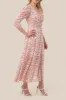 V neck maxi dress sold by The Dogwood Boutique