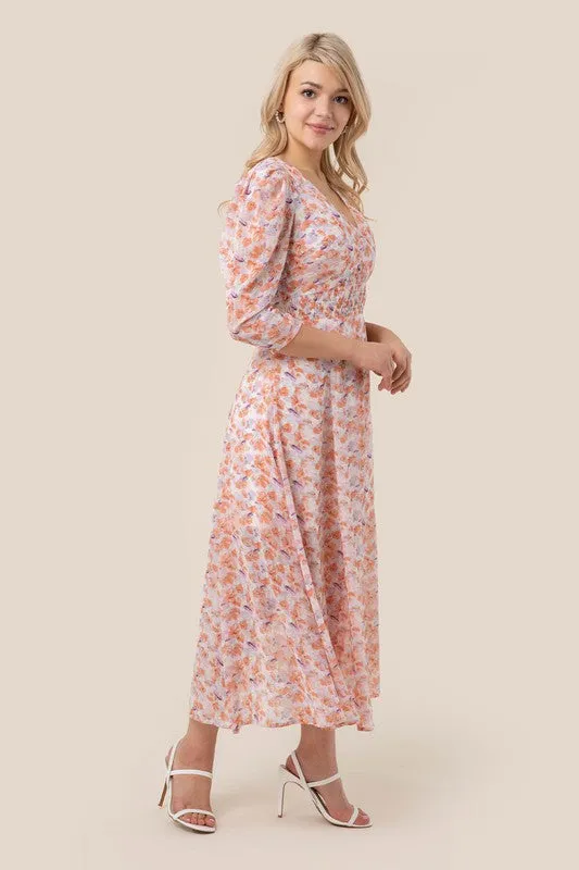 V neck maxi dress sold by The Dogwood Boutique product image thumbnail 2