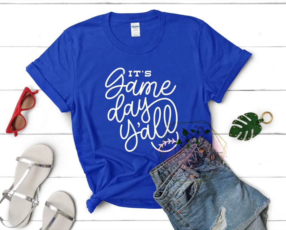 It's Game Day Y'all Baseball Tee sold by The Dogwood Boutique