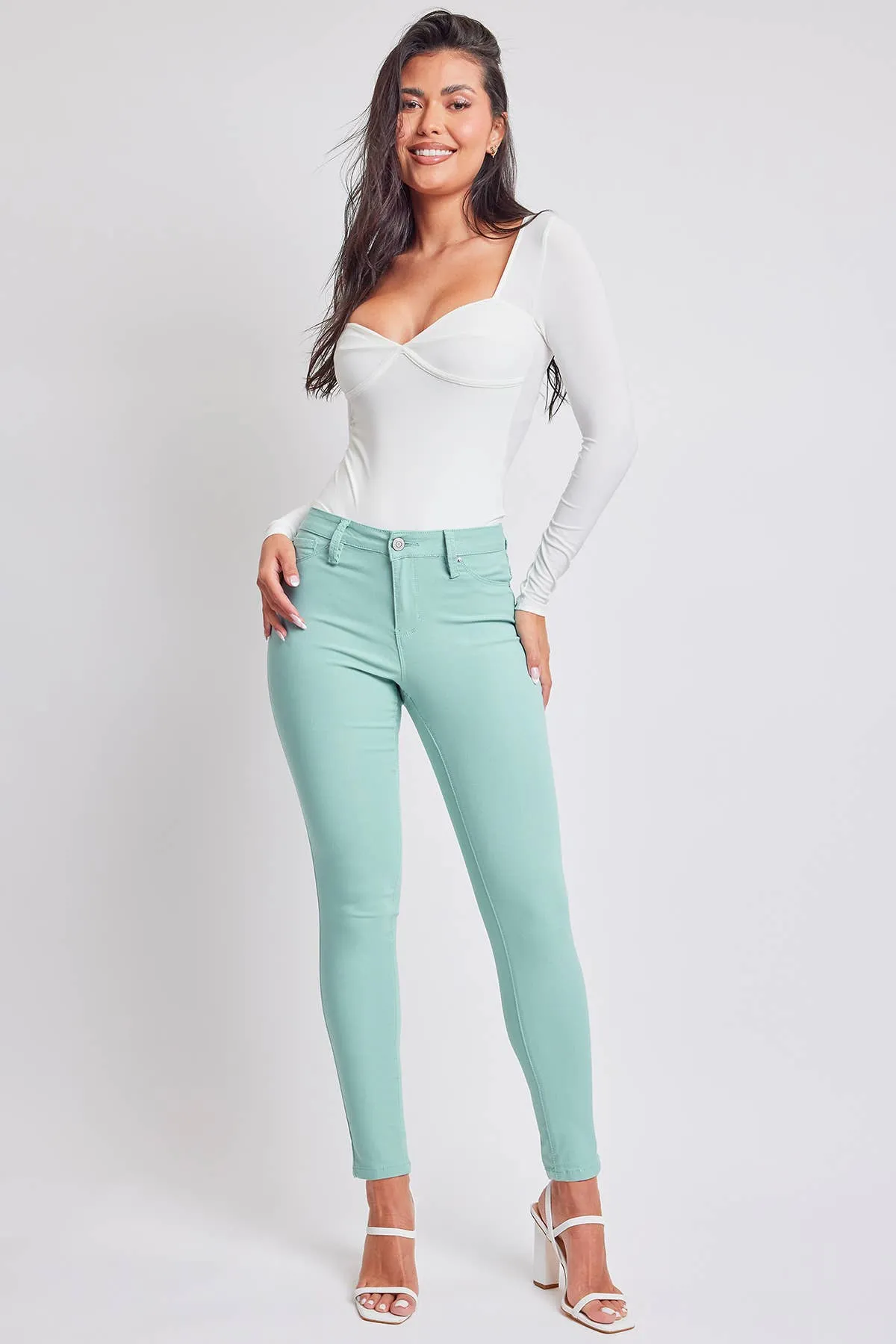 Skylight Hyperstretch Mid-Rise Skinny Jean sold by The Dogwood Boutique
