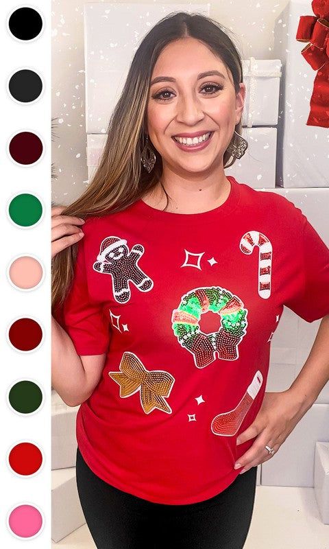 Christmas Sparkle T-Shirt sold by The Dogwood Boutique product image thumbnail 3