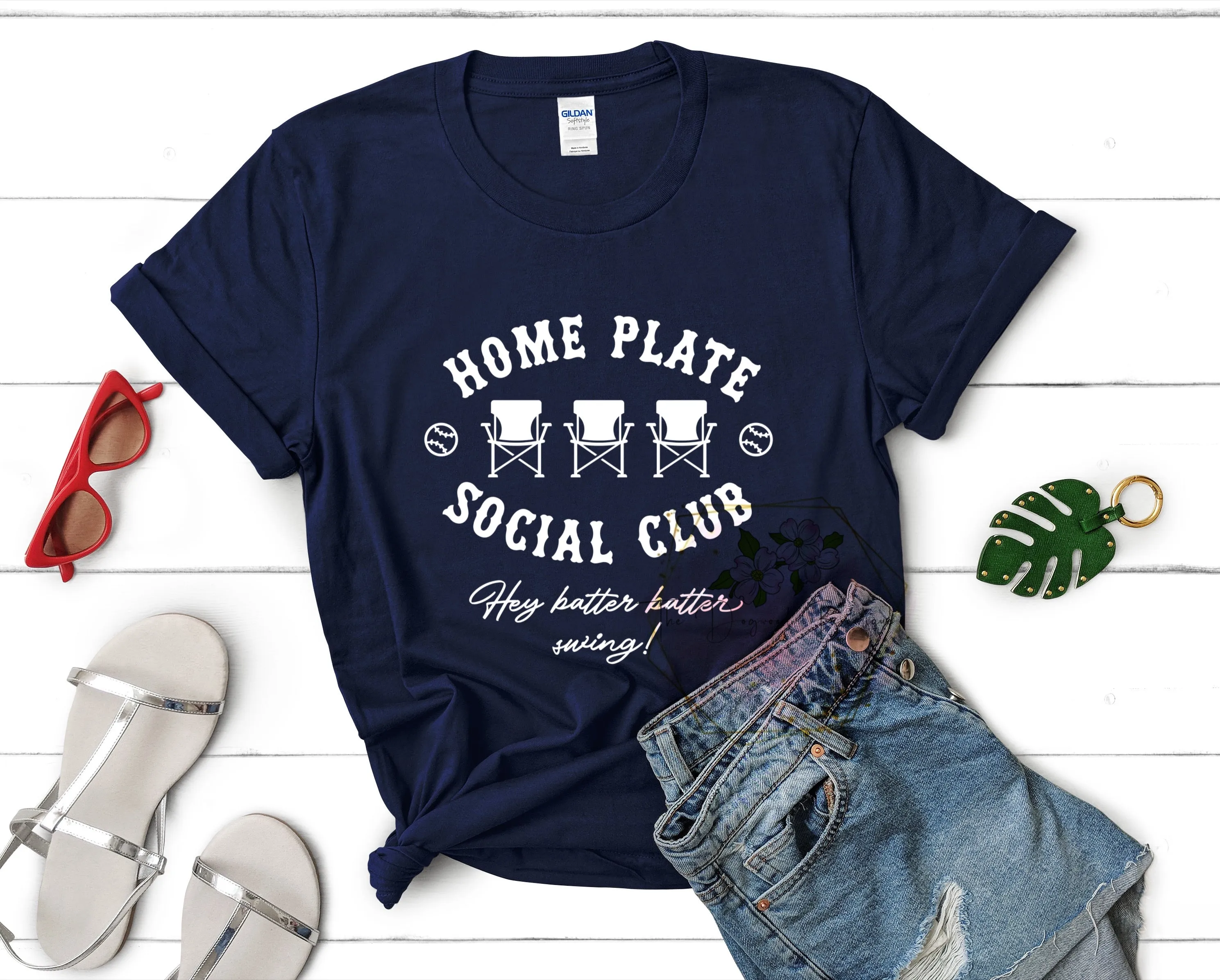 Home Plate Social Club Tee WS sold by The Dogwood Boutique product image thumbnail 4
